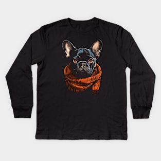 Cool Frenchie Kids Long Sleeve T-Shirt